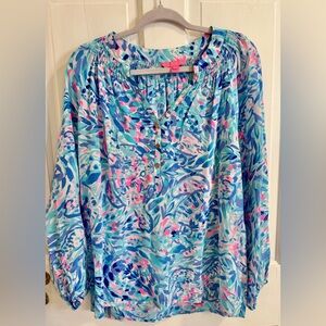 Lilly Pulitzer Elsa Silk Top